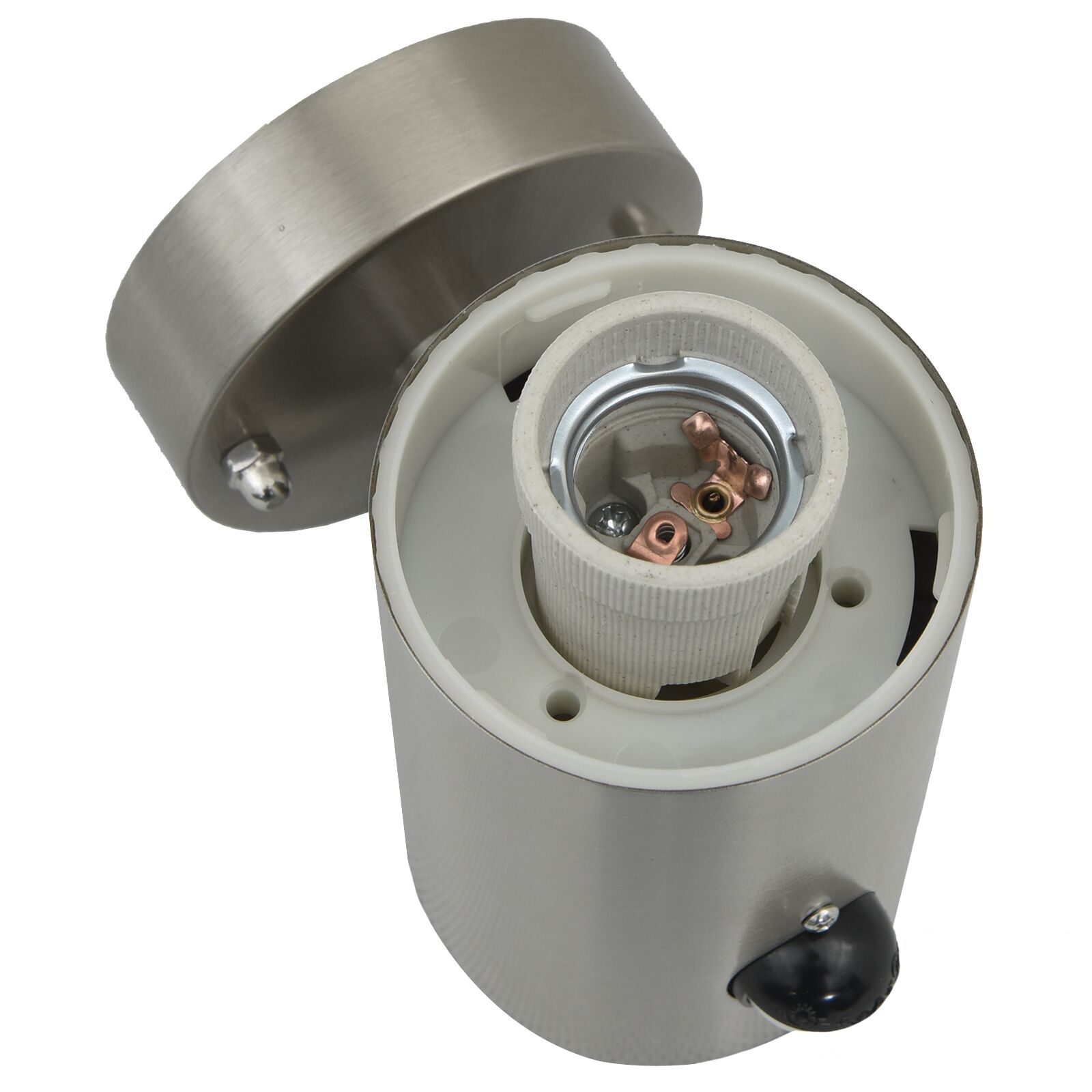 Kültéri falilámpa mozgásérzékelővel ezüst rozsdamentes acél ip44