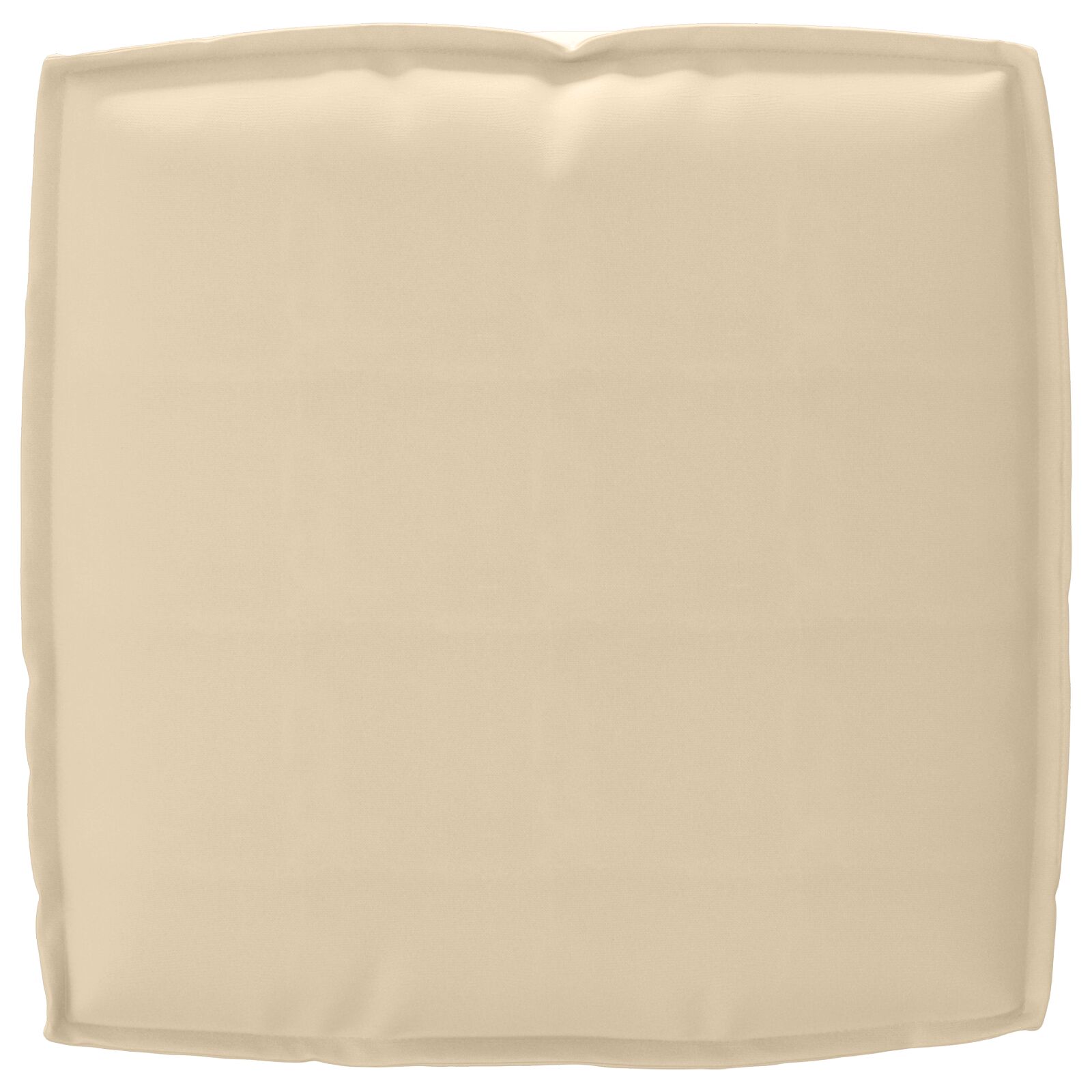 Kültéri párna bézs poliészter 50 cm x 50 cm megfordítható párna Kültéri párna bézs poliészter 50 cm x 50 cm megfordítható párna