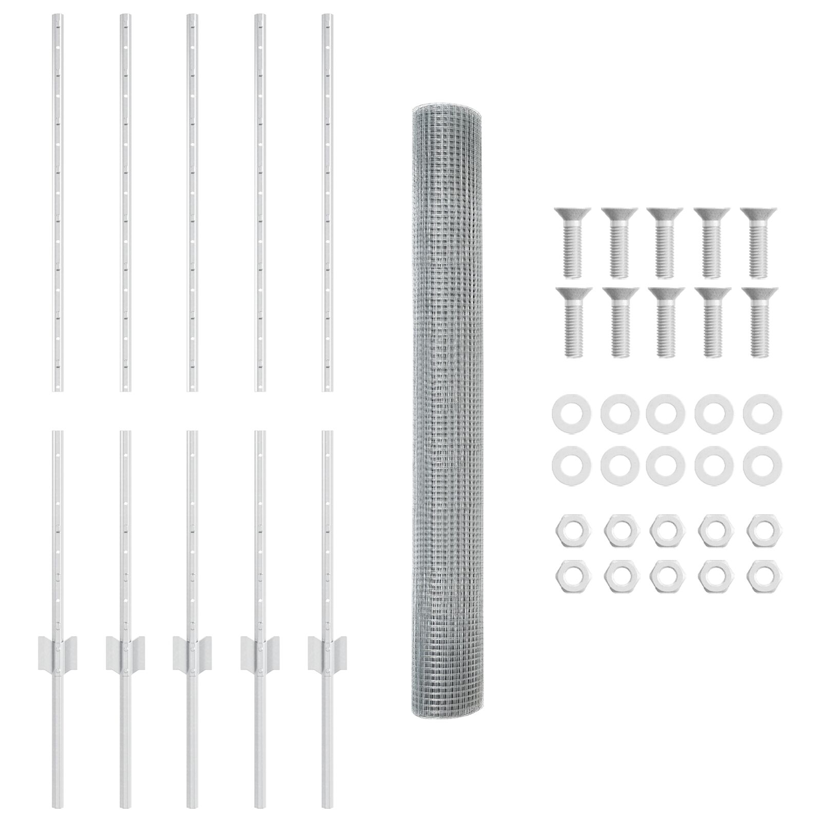 Csirkeháló kerítés készlet 2 darab horganyzott acél tartós