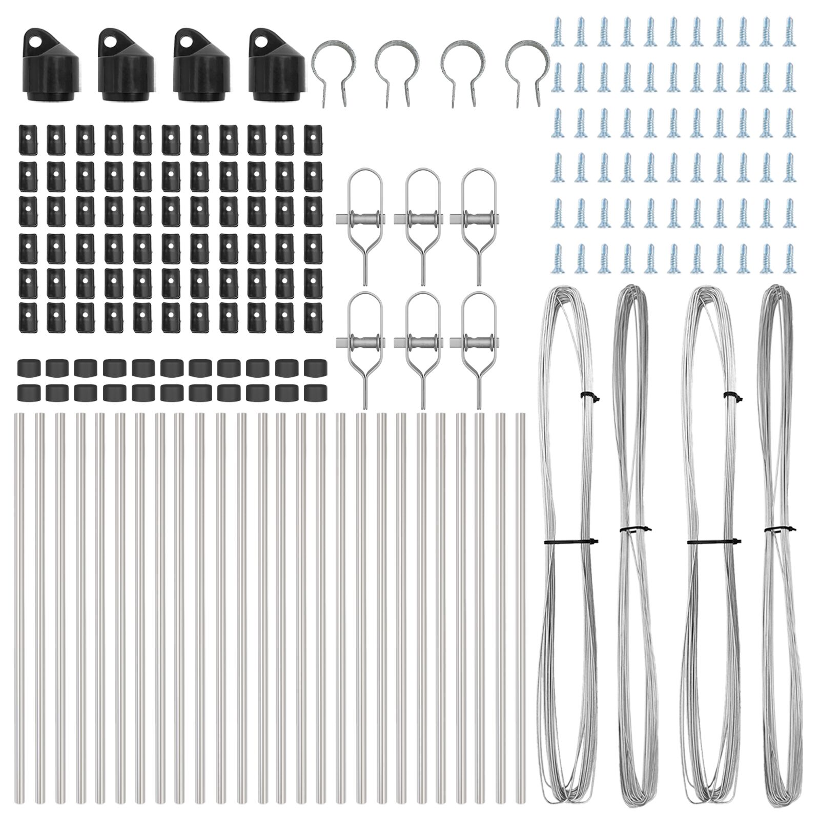 Kerítéselemek 26 db ø32 mm 80 cm horganyzott acél Kerítéselemek 26 db ø32 mm 80 cm horganyzott acél