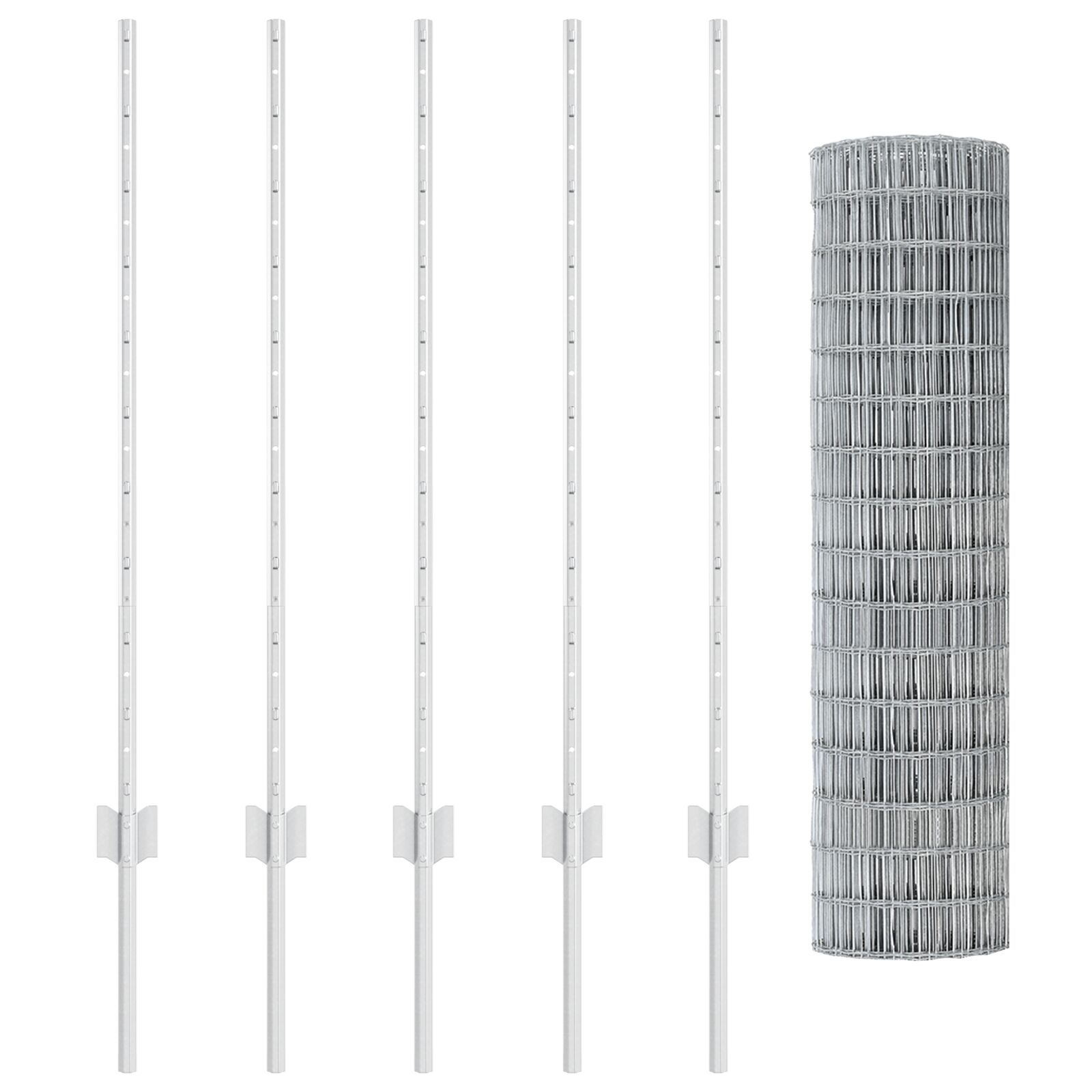 Euro kerítés szett 2-es szett horganyzott acél 10 méter