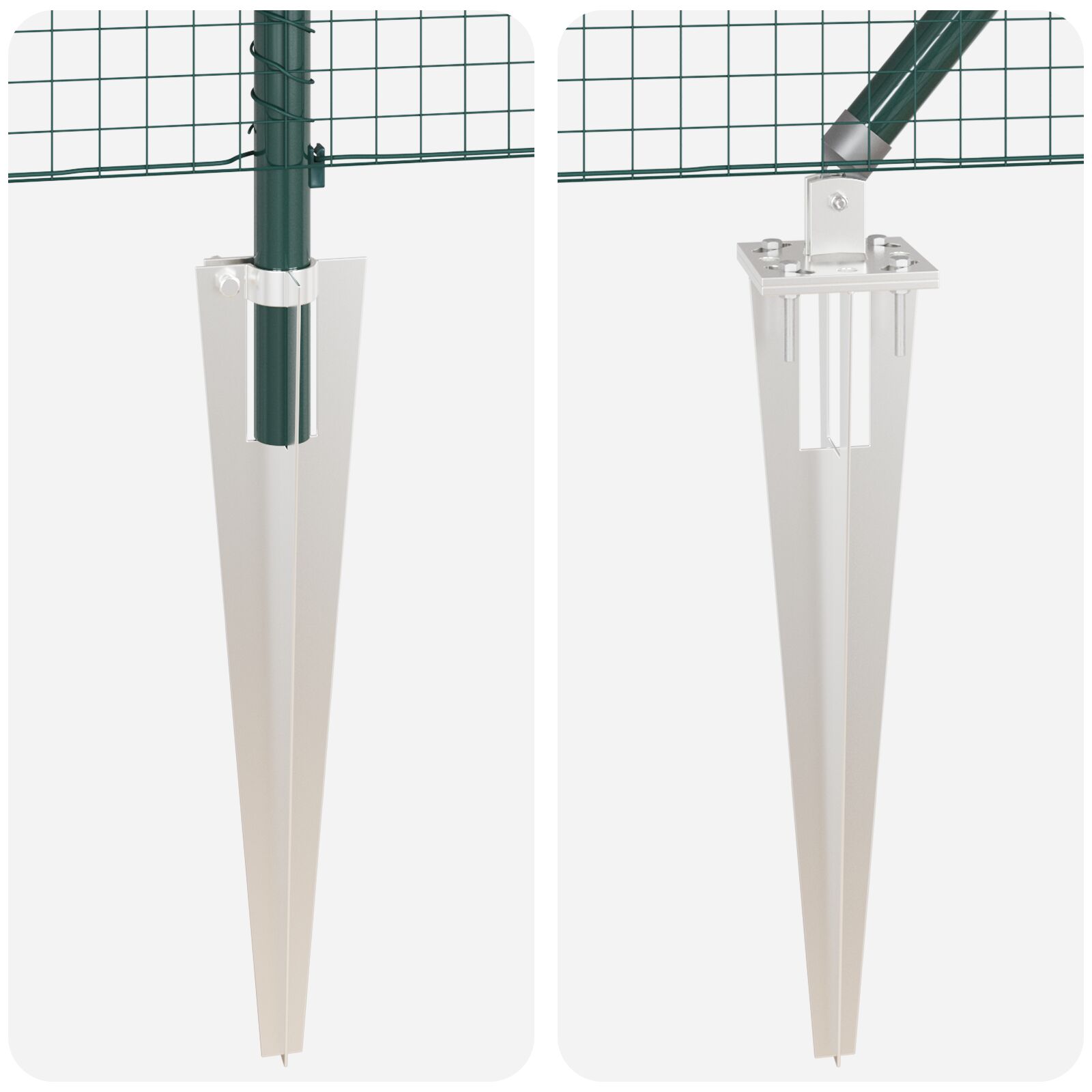 Pvc kerítés poszt készlet 2 db zöld pvc 25 x 1,5 m tartós Pvc kerítés poszt készlet 2 db zöld pvc 25 x 1,5 m tartós