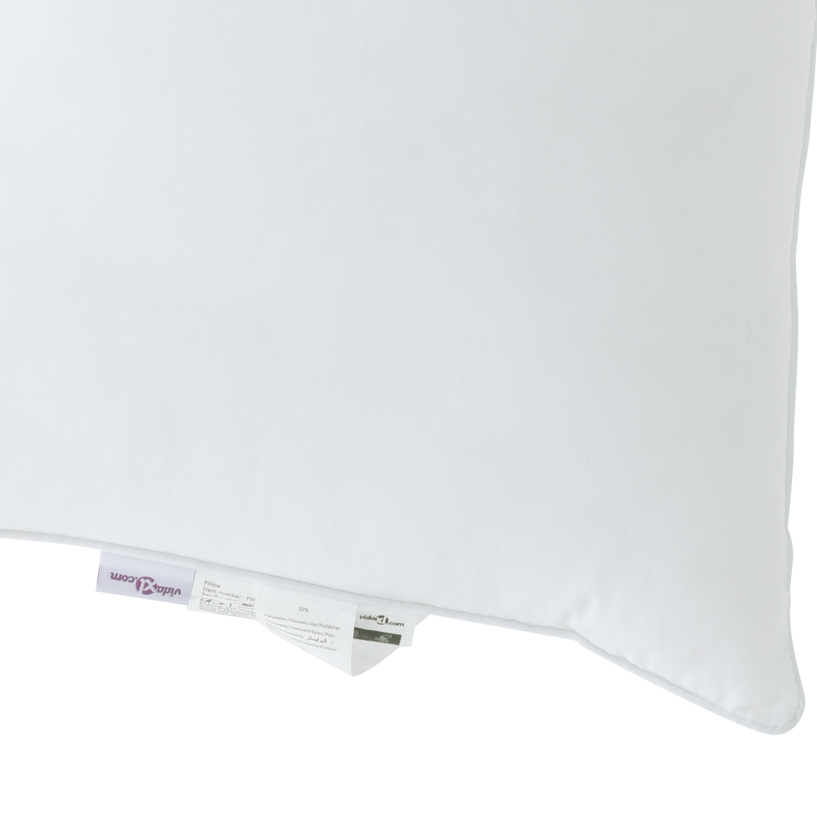 2-in-1 paplan párnával 2 pcs fehér 155 x 200 cm mikroszálas