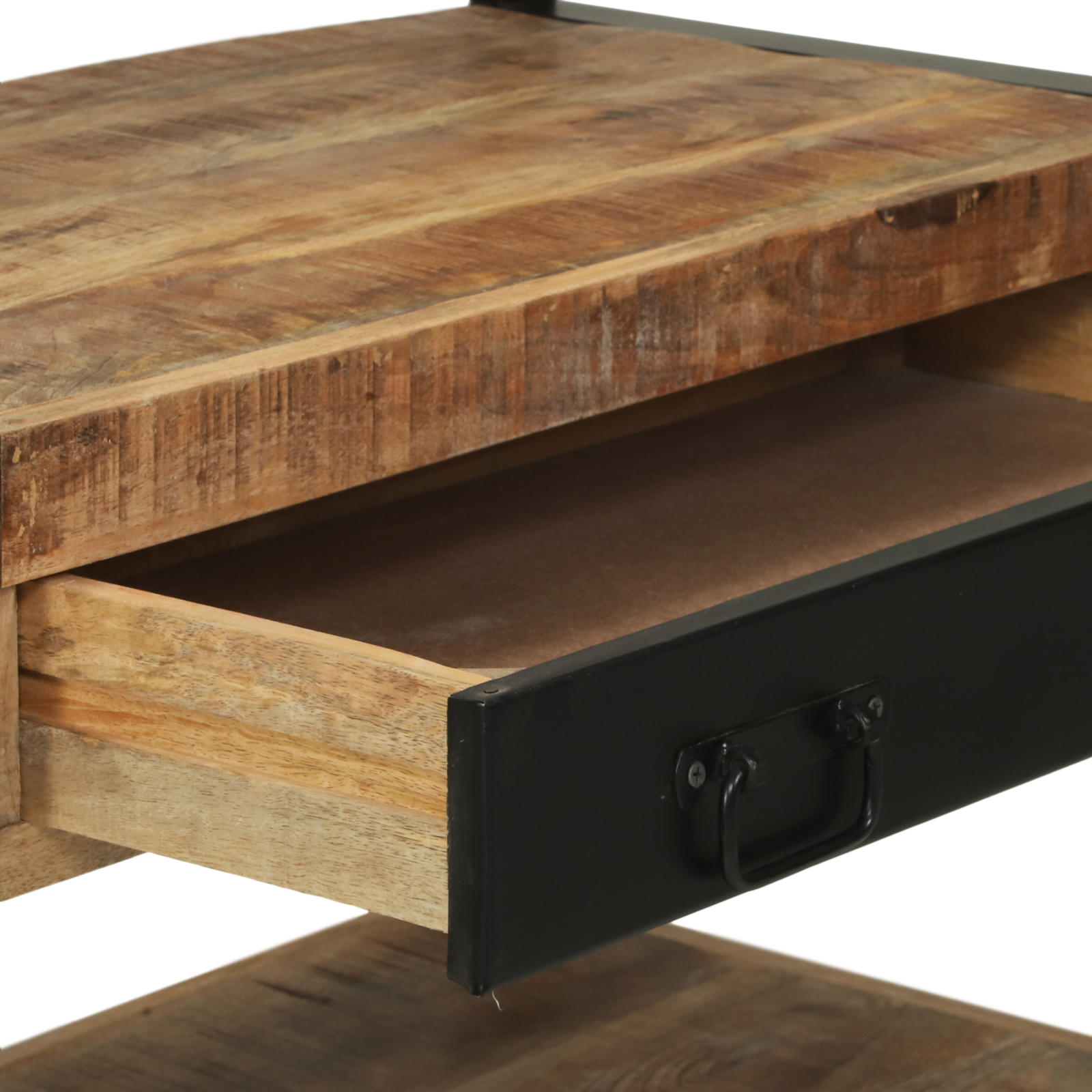 Konyhai állvány 80x40x160 cm tömör rusztikus mangófából