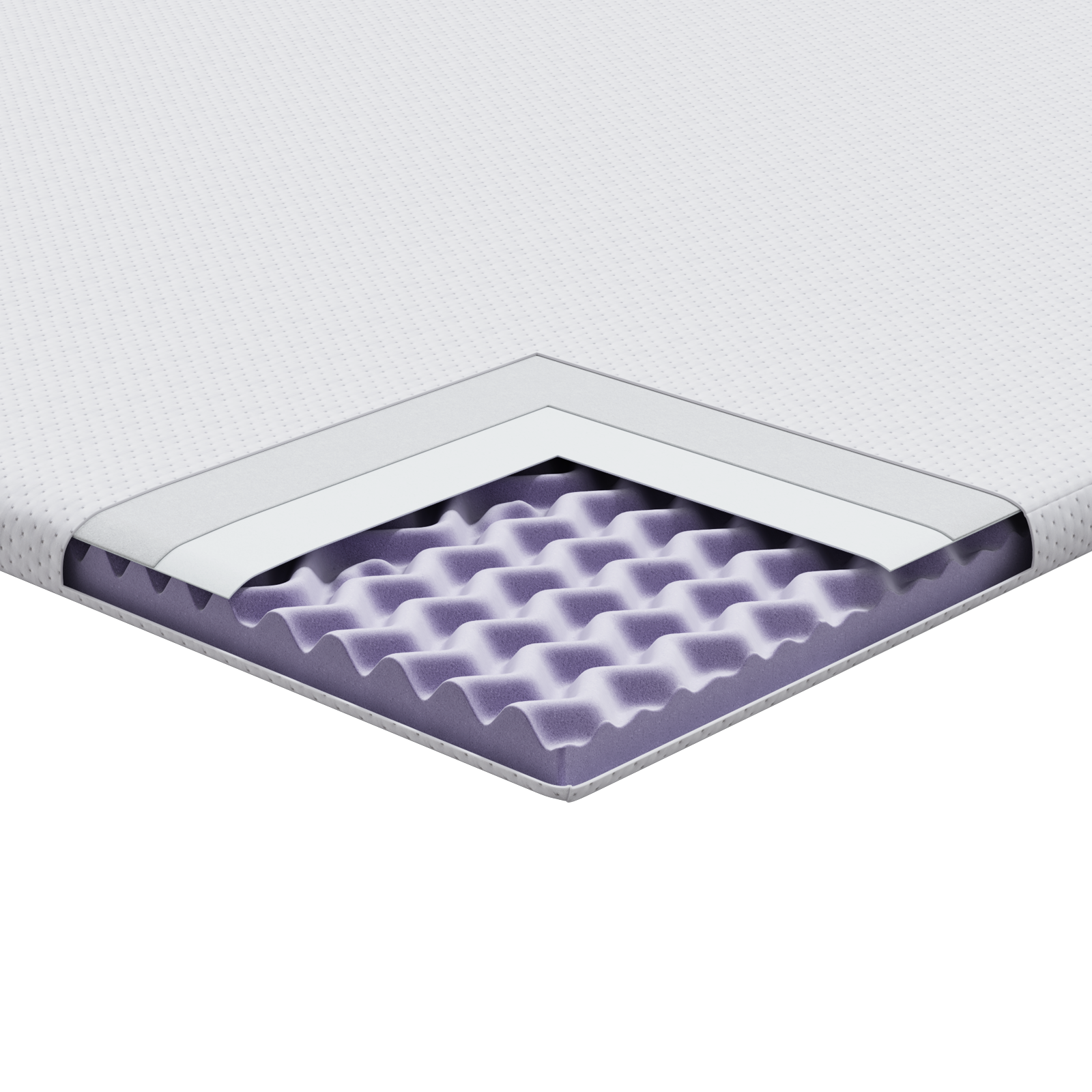 Matracpárnák fehér 120 x 200 cm 100% poliészter jacquard szövet