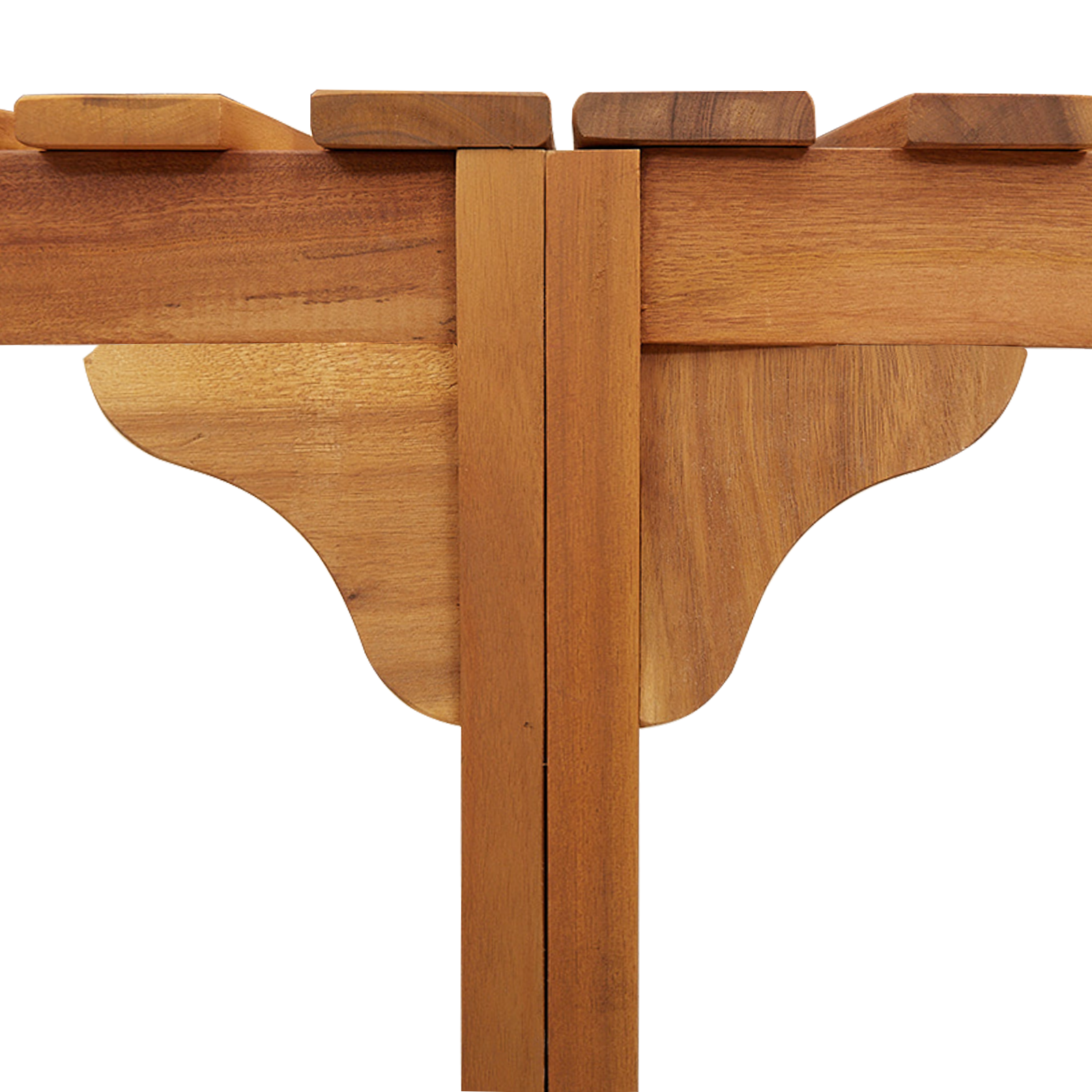 Jakuzzi környezet félig kerek 252x111.5x55.5 cm tömör akácfa