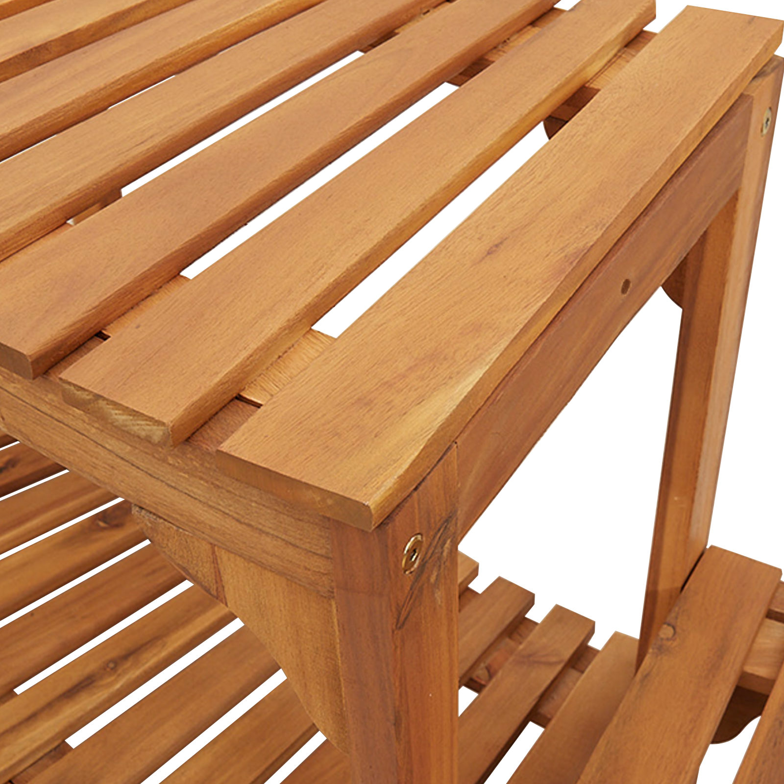 Jakuzzi környezet félig kerek 252x111.5x55.5 cm tömör akácfa