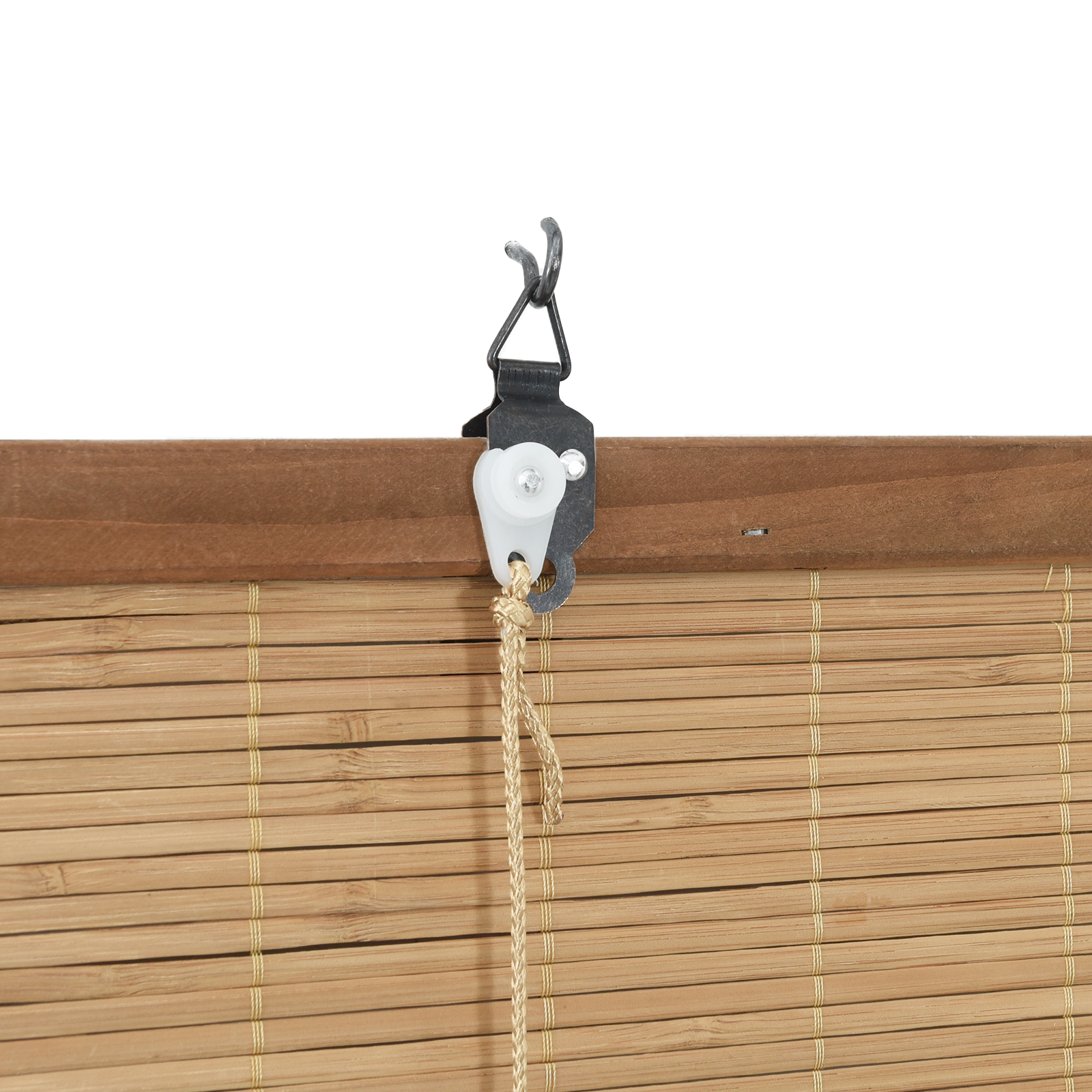 Ablak függönyök & árnyékolók világos barna 140 x 220 cm bambusz