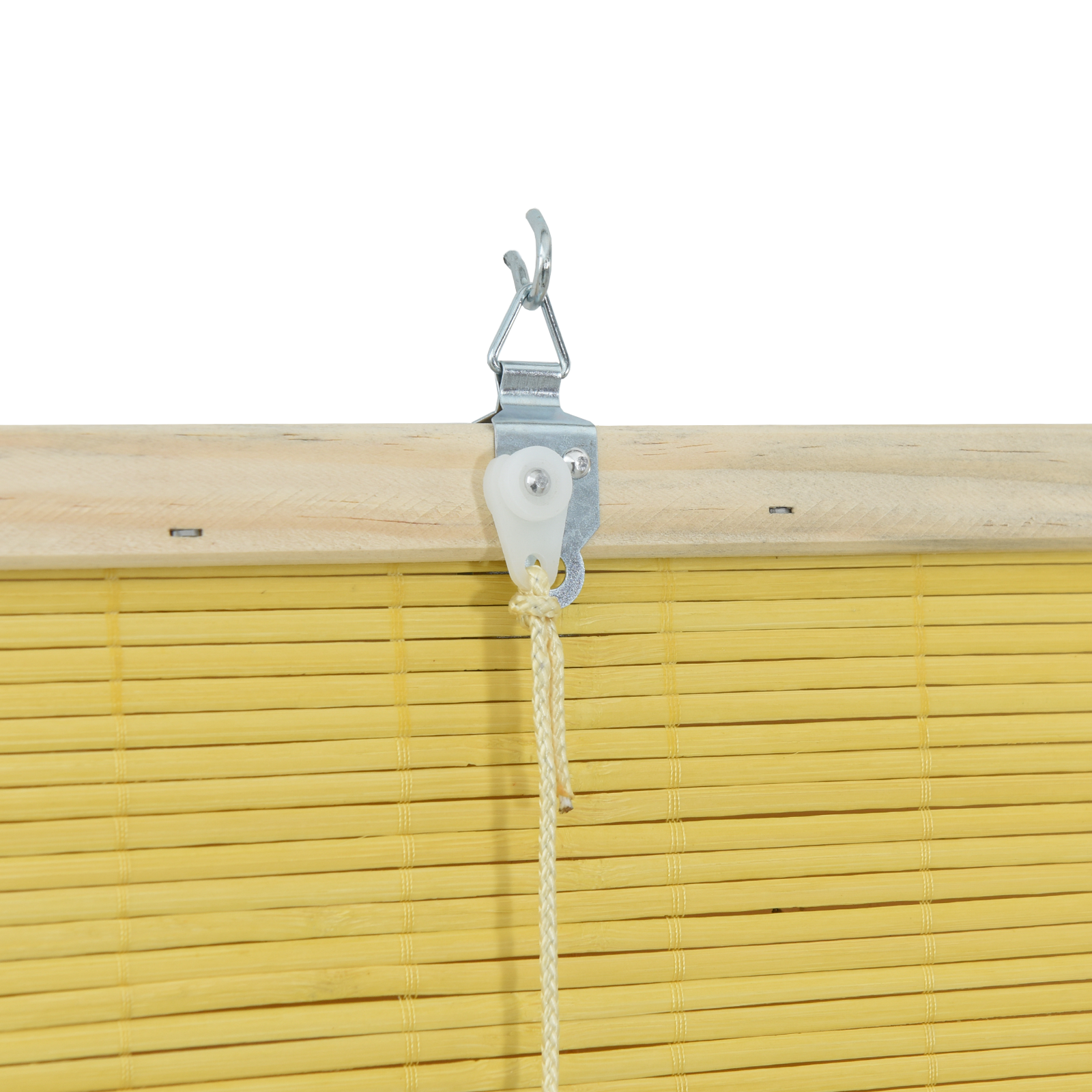 Ablak függönyök & árnyékolók sárga 150 x 160 cm bambusz