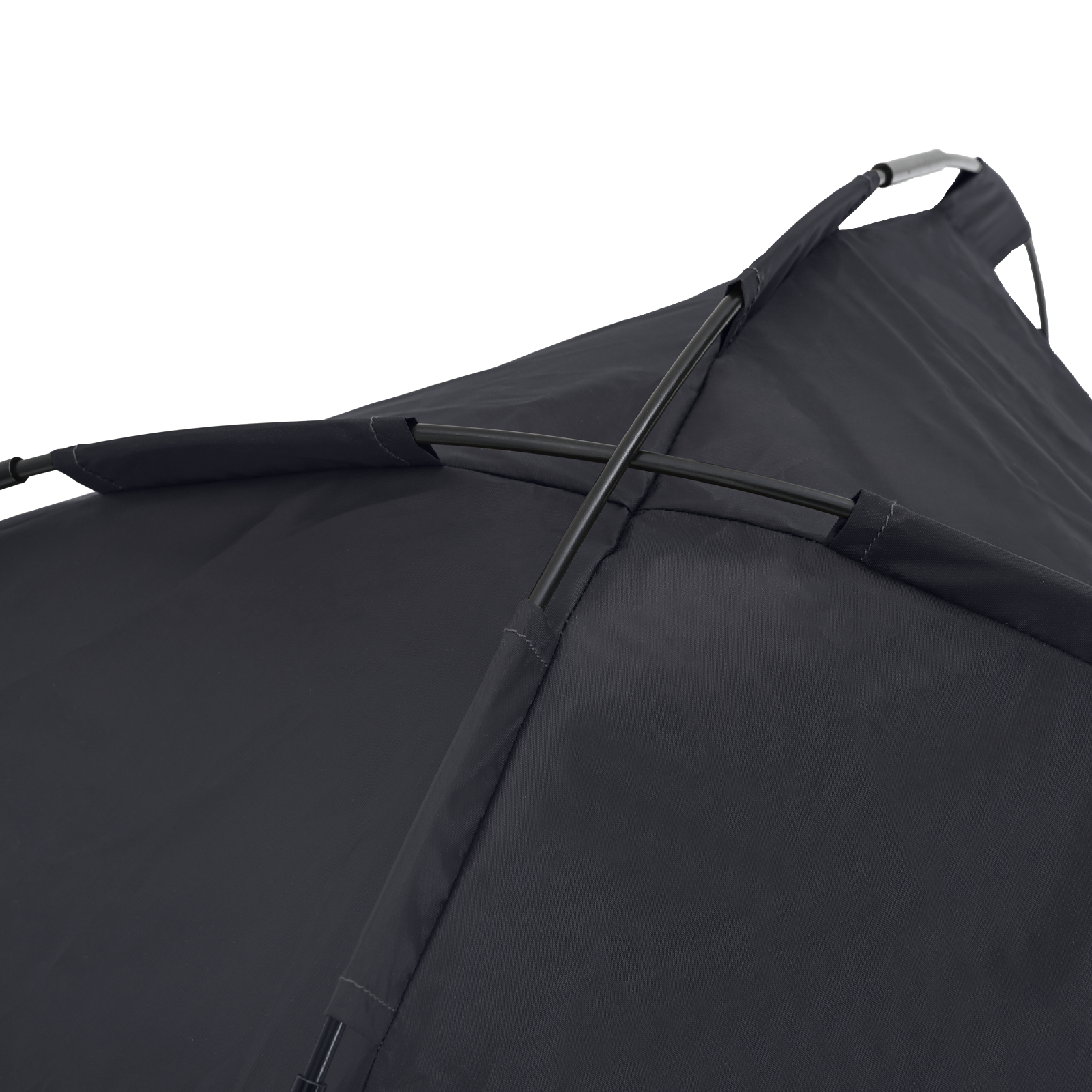 Emelt kutyaágy levehető tetővel fekete s fém