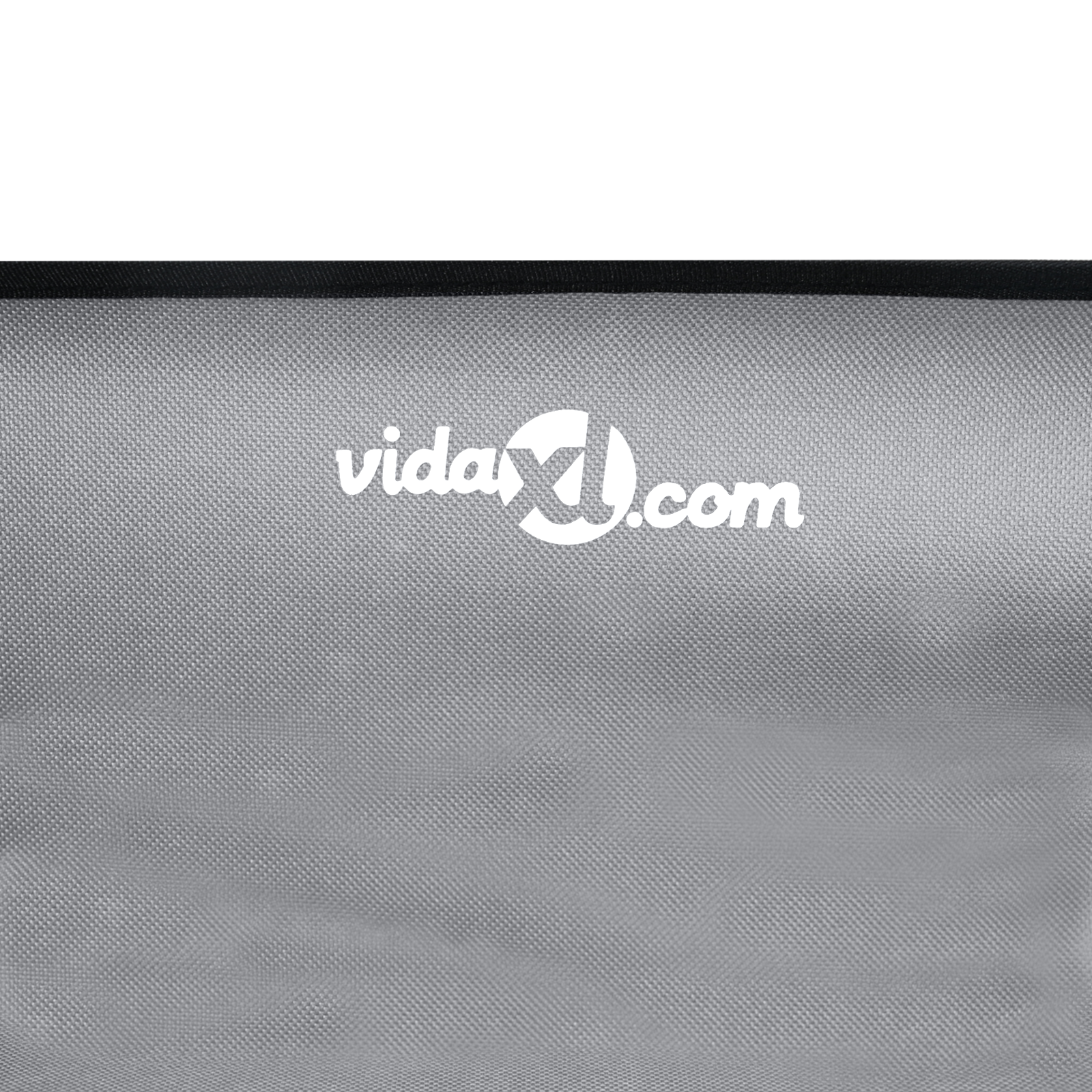 Emelt kutyaágy világosszürke s oxford szövet és fém