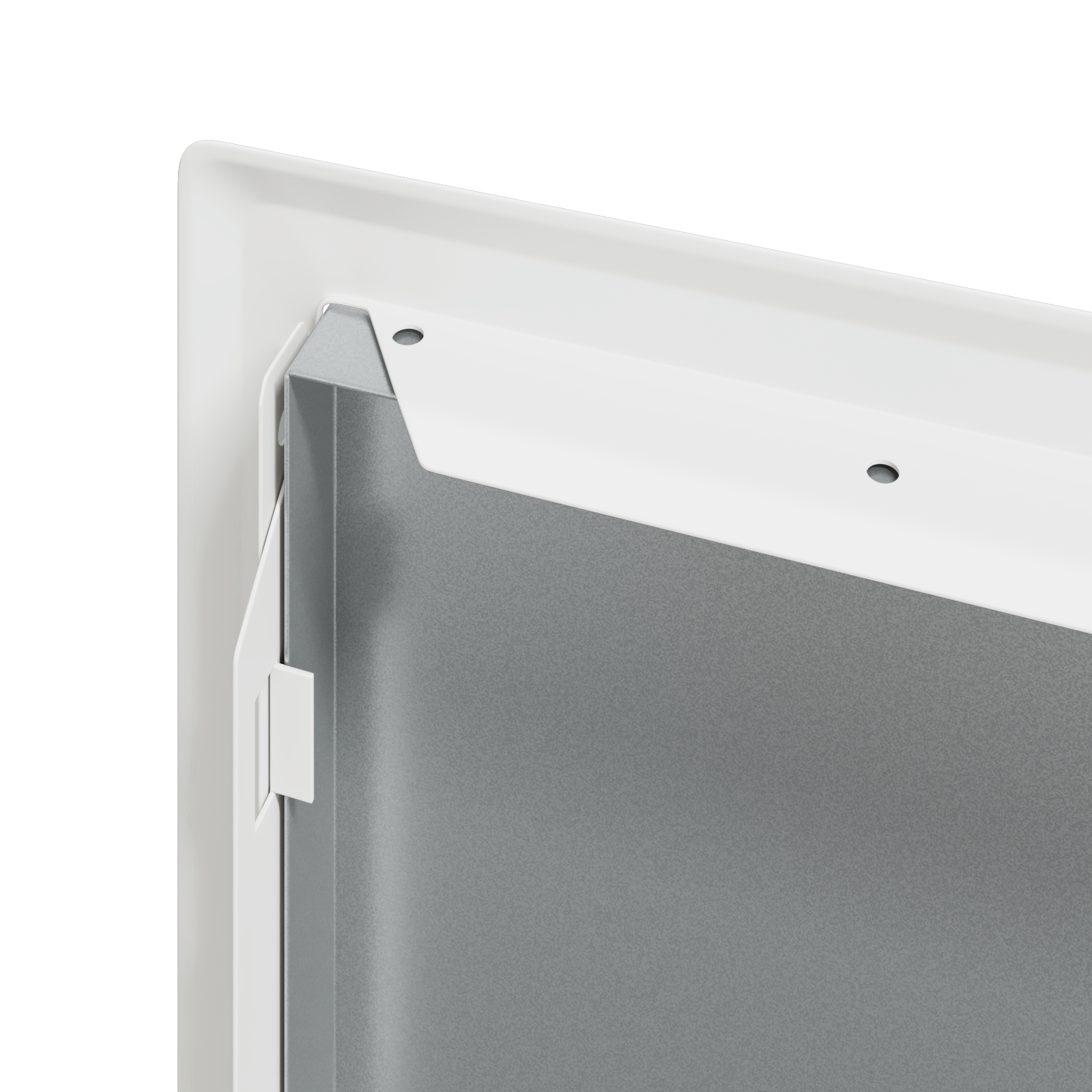 Hozzáférési panel fehér 30 x 30 cm acél