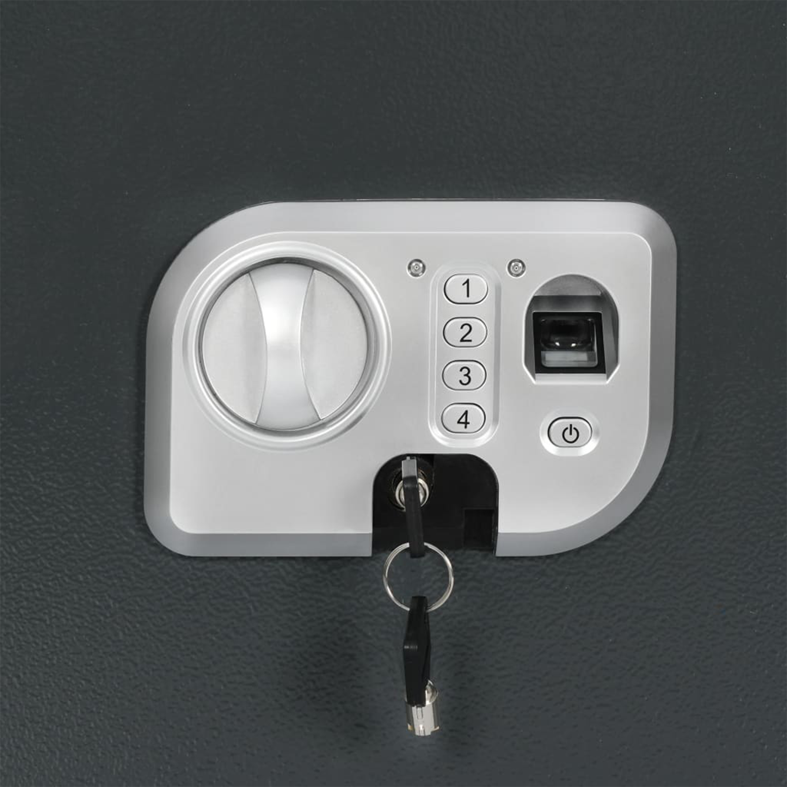 Elektronikus digitális széf ujjlenyomat-zárral 31x35x50 cm acél