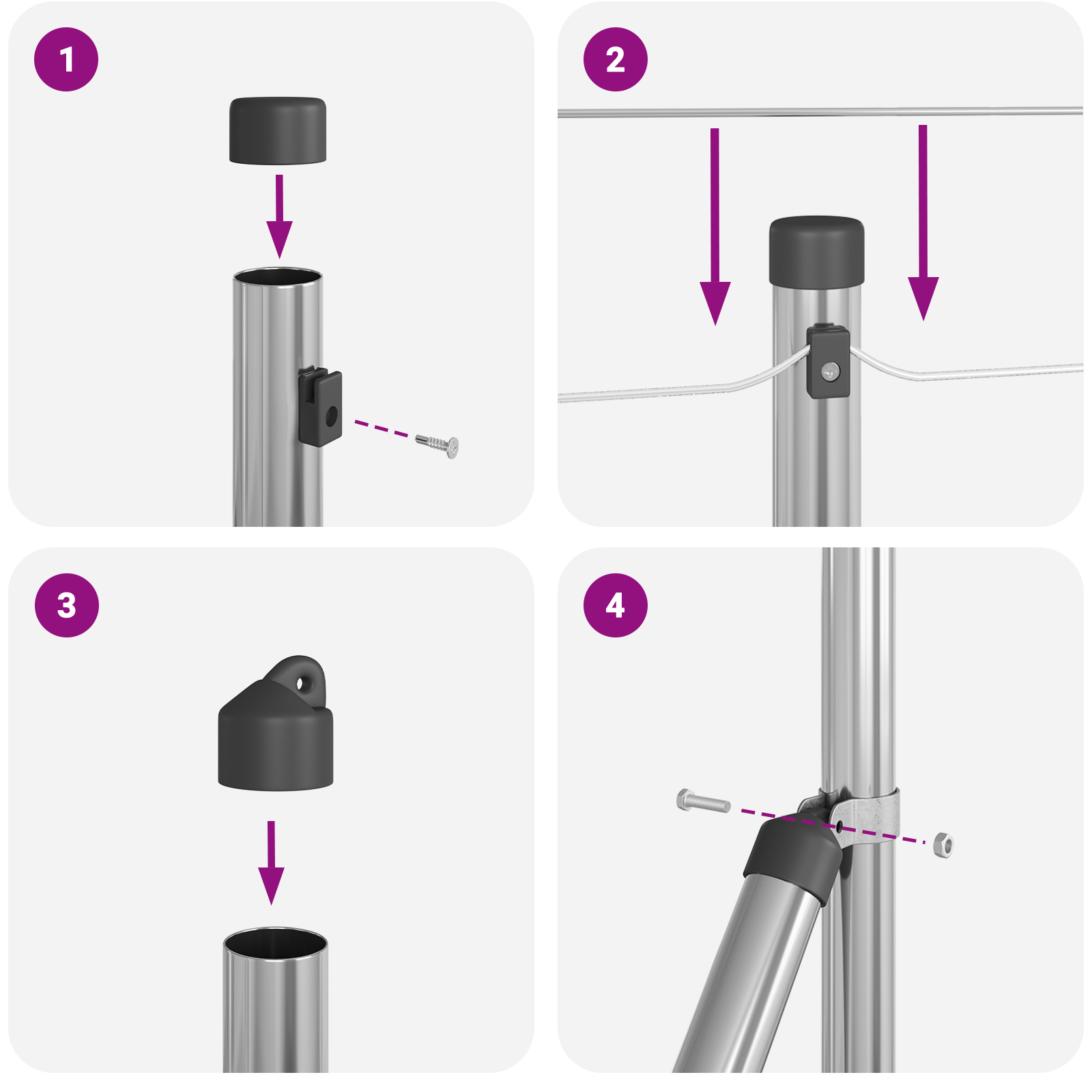 Kerítés 0,8x100 m horganyzott acél
