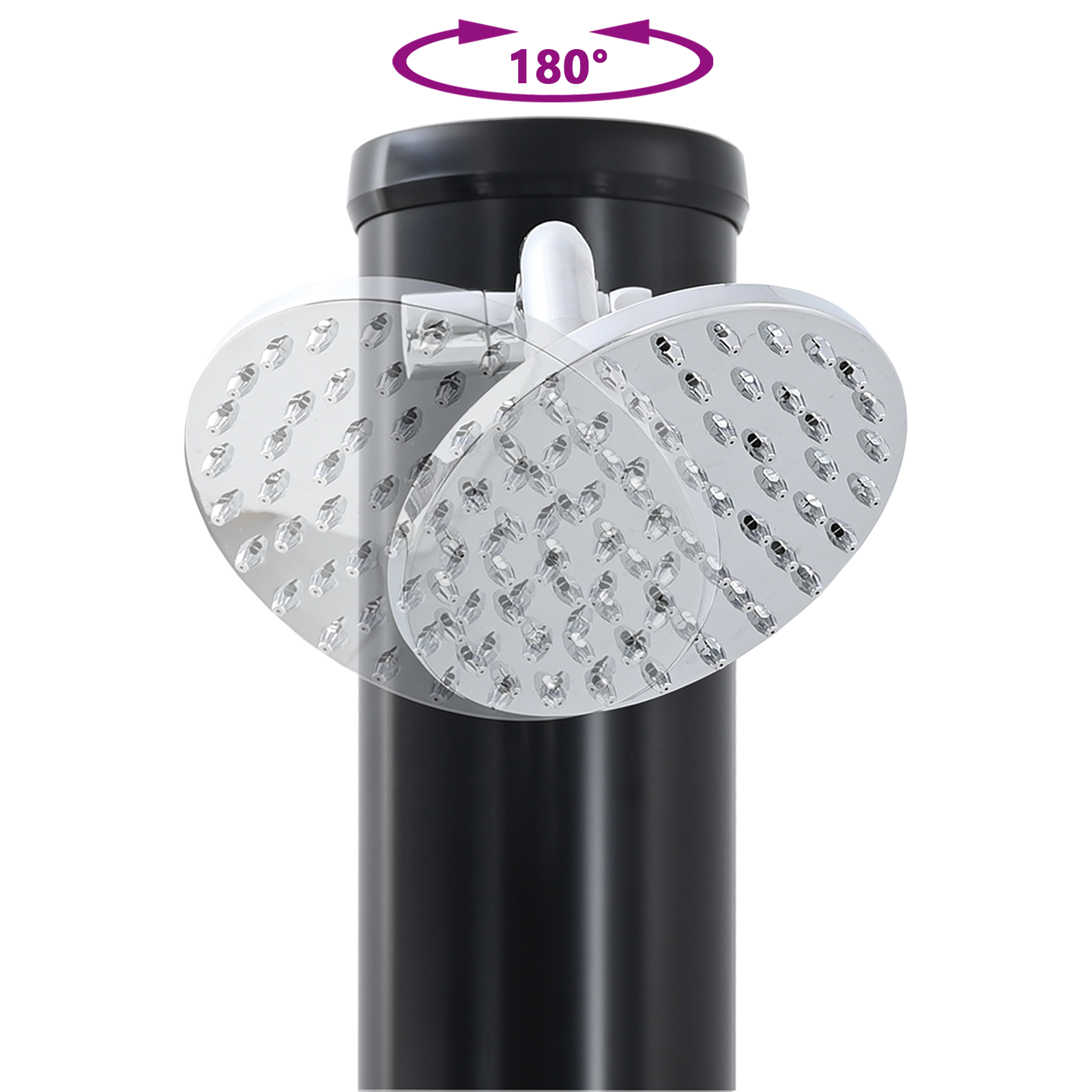 Kültéri napenergia zuhany kézi zuhanyrózsával 217 cm 20 l