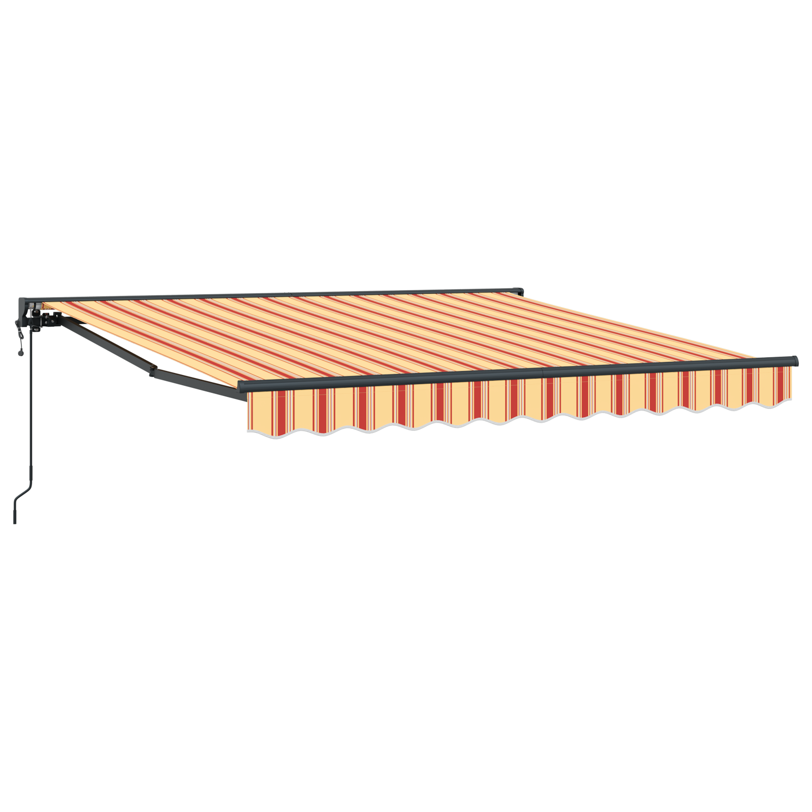 <strong> automatikus kihúzható napernyő</strong> sárga és narancs színben, 300 x 250 cm <strong> automatikus kihúzható napernyő</strong> sárga és narancs színben, 300 x 250 cm