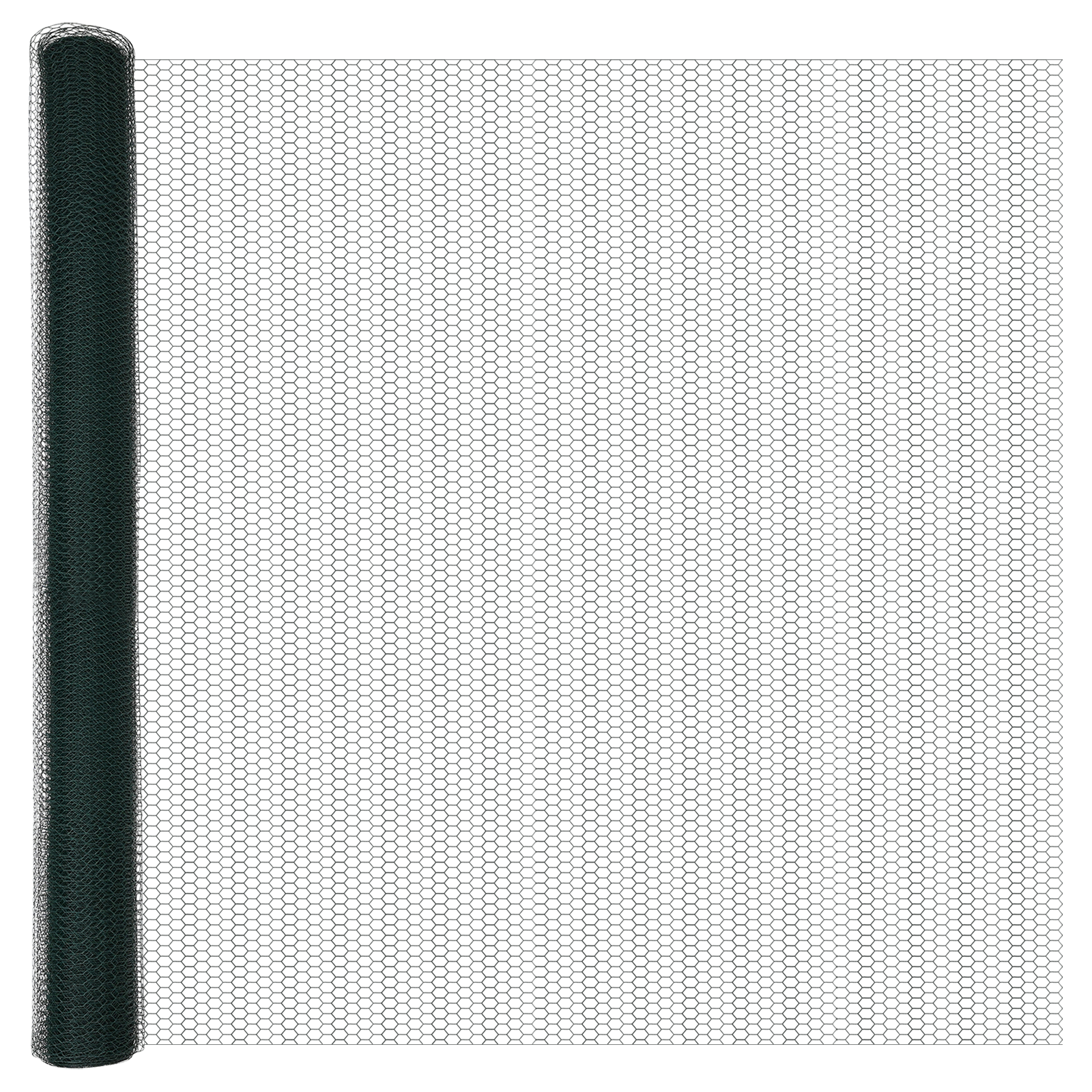 5 db u-csatornás zöld kerítésoszlop 160 cm acél, hexagon kerítés zöld 1.6x10 m acél