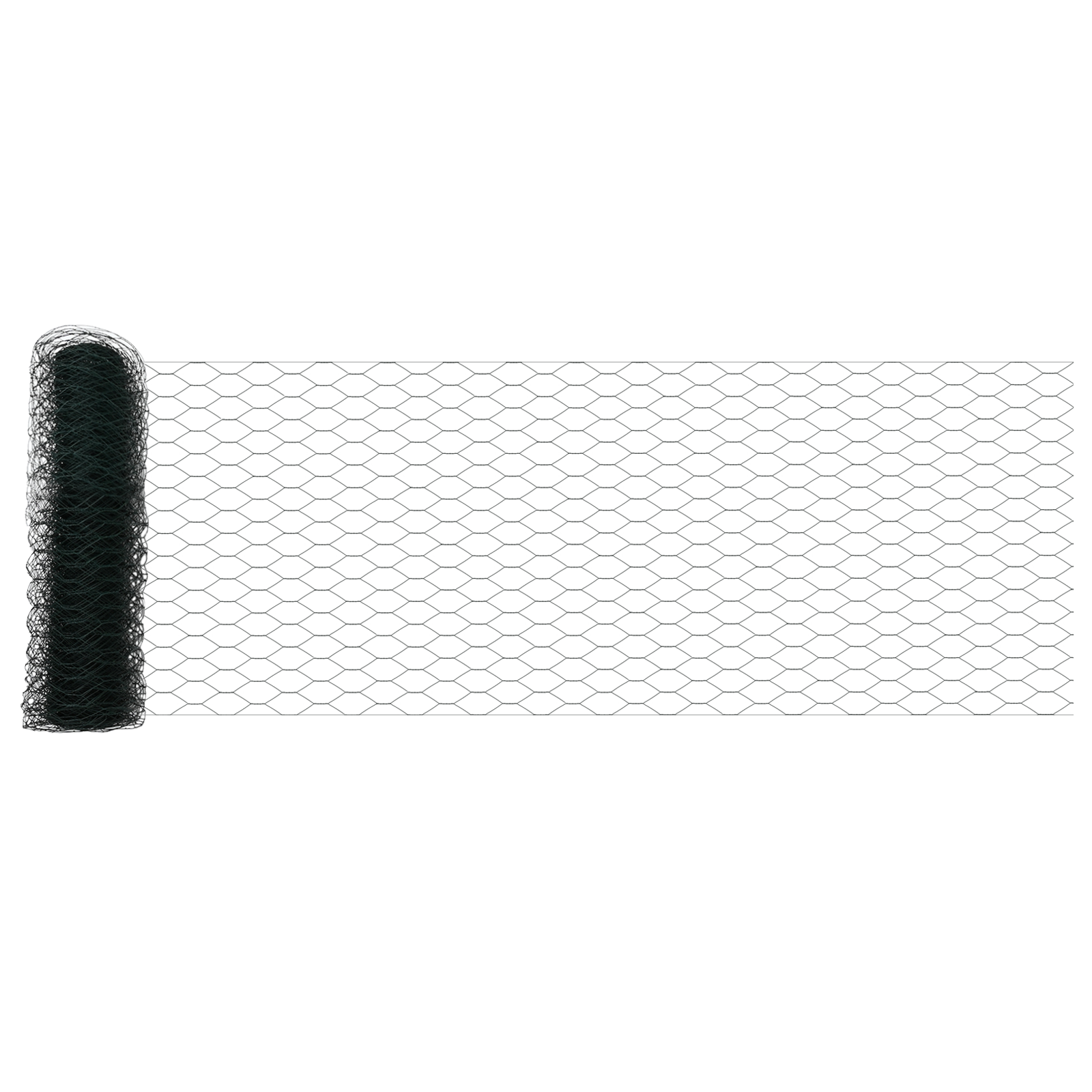 Hatszögletű kerítés zöld 0.4x100 m acél, kerítésoszlopok 13 db zöld ø32 mm 80 cm horganyzott acél