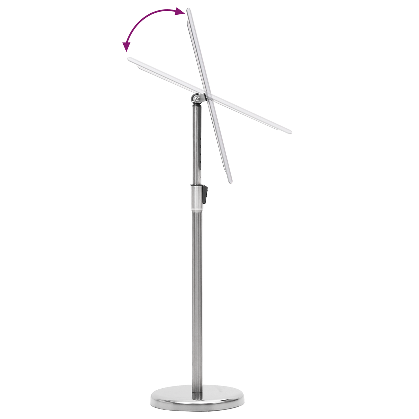 A3 pedestal posztertartók 2 db ezüst alumínium ötvözet