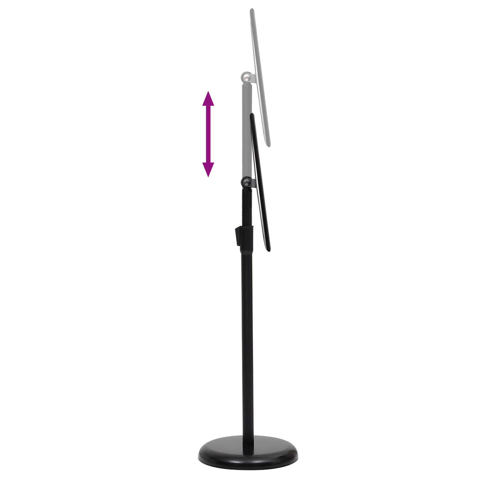 A4 állvány 2 db fekete alumínium ötvözet