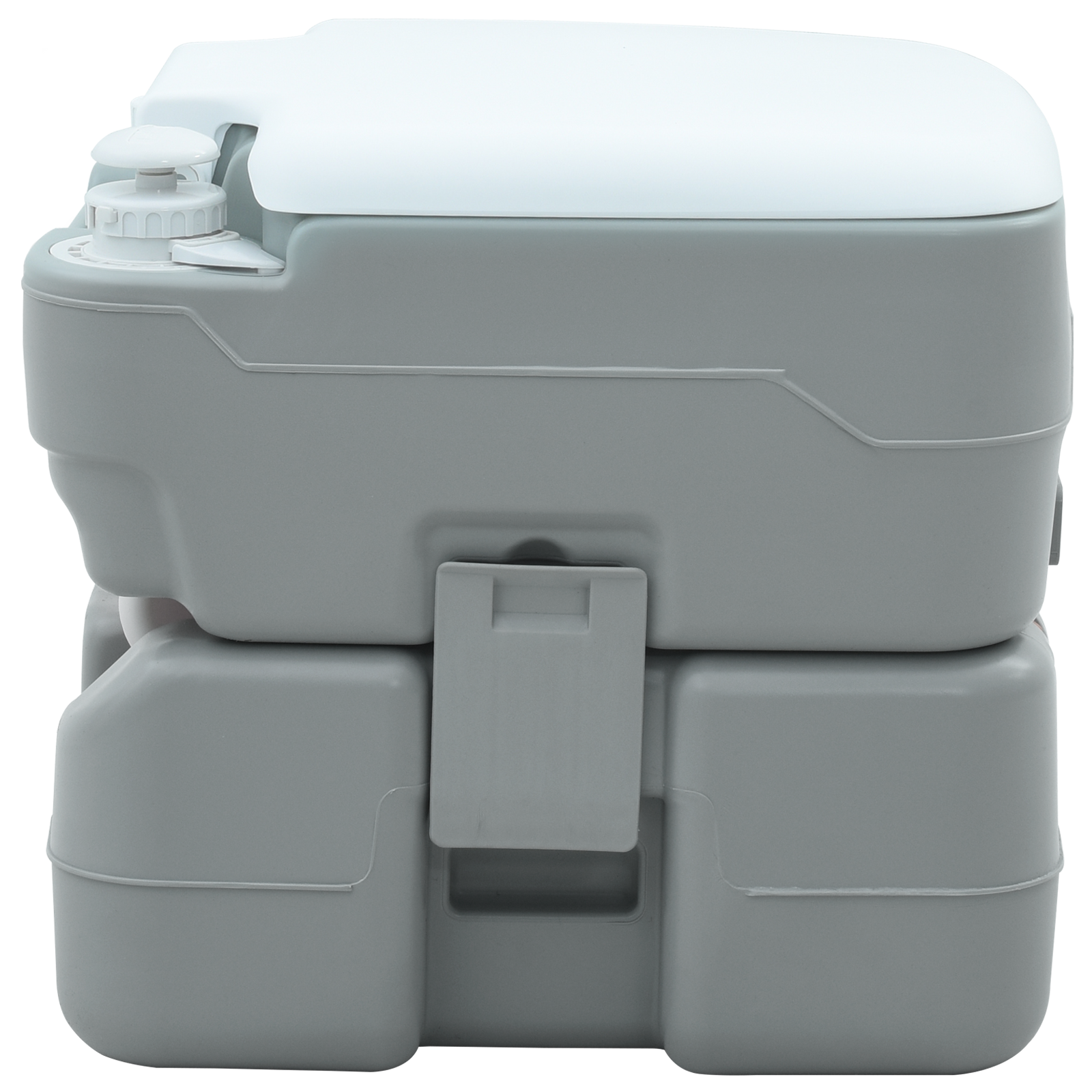 Kemping wc hordozható szürke 10l frissvíz 20l hulladéktartály