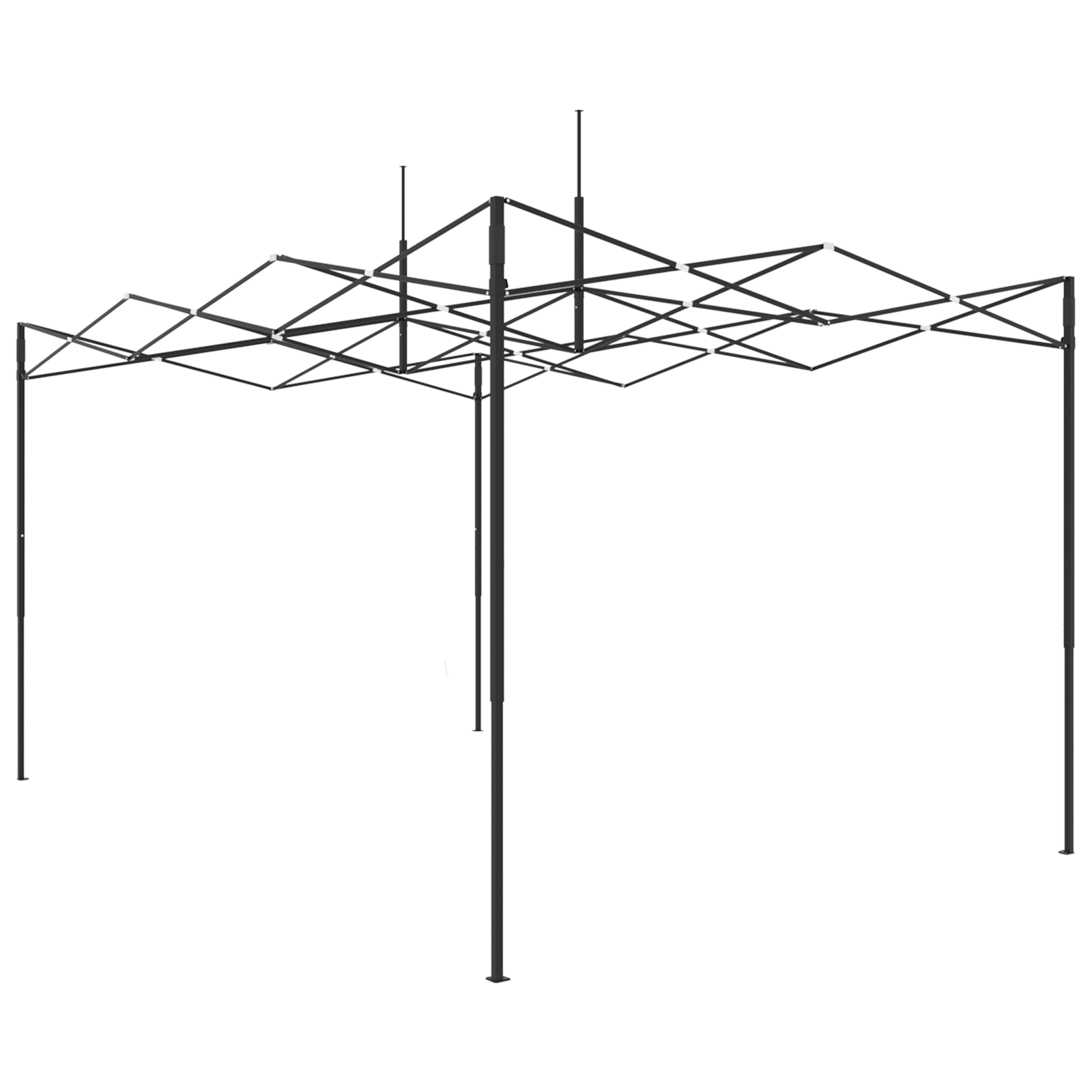 Sétáló üvegház pop-up kerettel zöld 430x290x315 cm fém