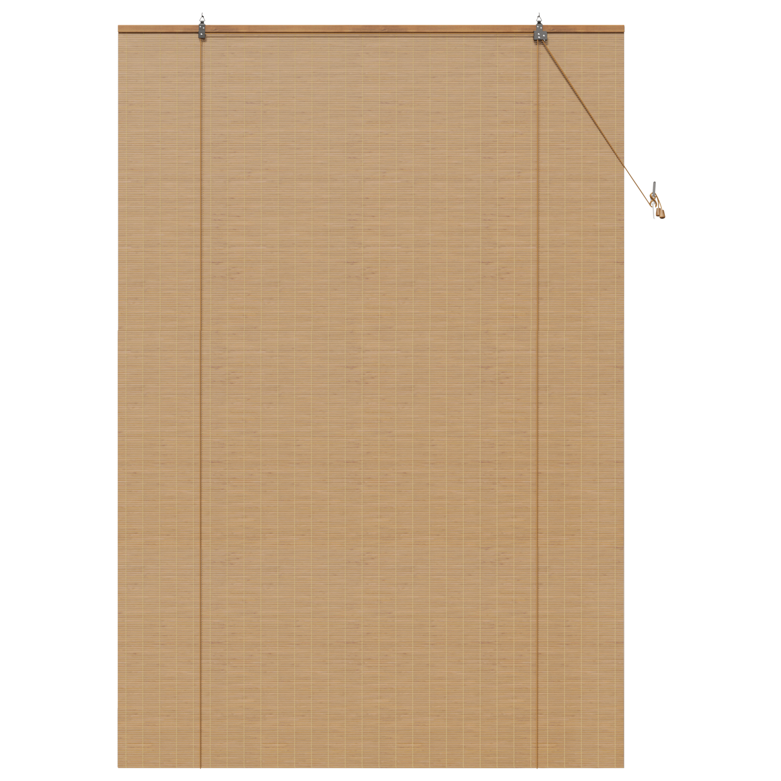 Ablak függönyök & árnyékolók világos barna 140 x 220 cm bambusz