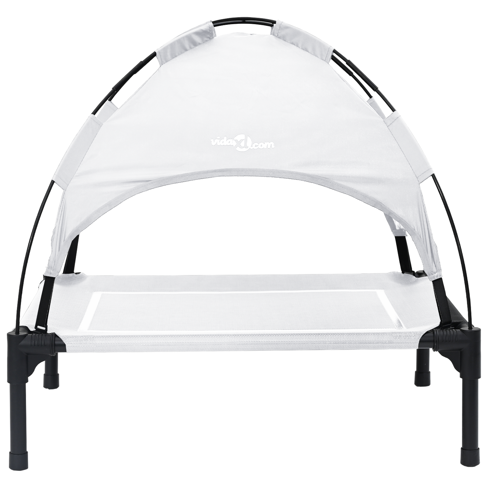 Emelt kutyakád levehető tetővel ezüst szürke acél