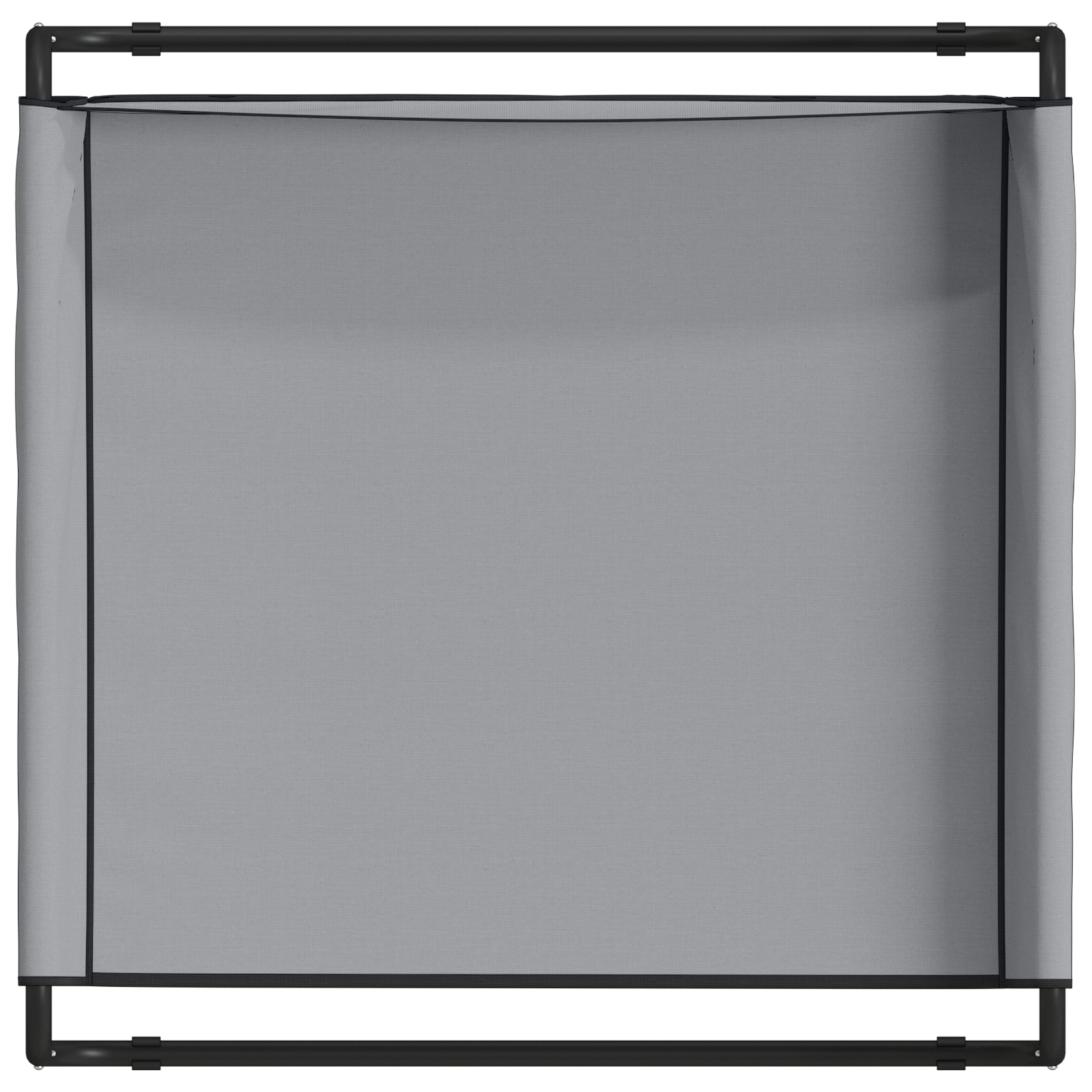 Világosszürke emelt kutyaágy m oxford szövet és acél