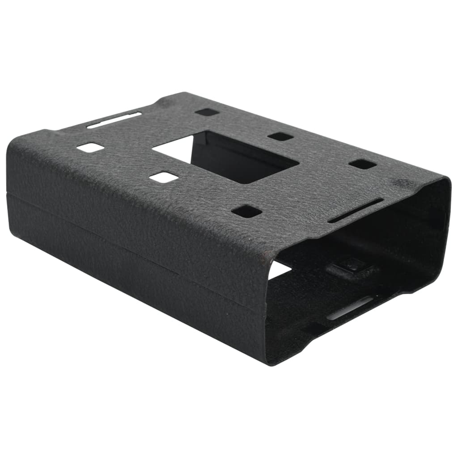 Biztonsági széf fekete fém kicsi záras széf négyszögletes