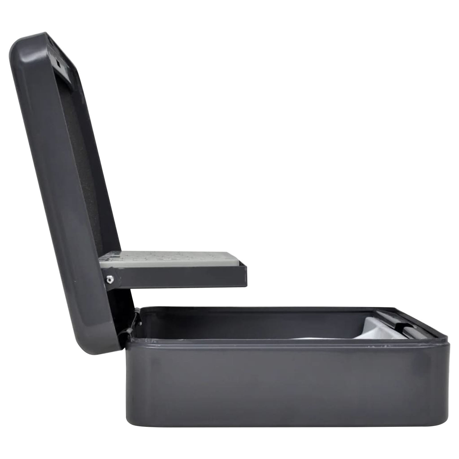 Biztonsági tárolódoboz sötétszürke acél közepes