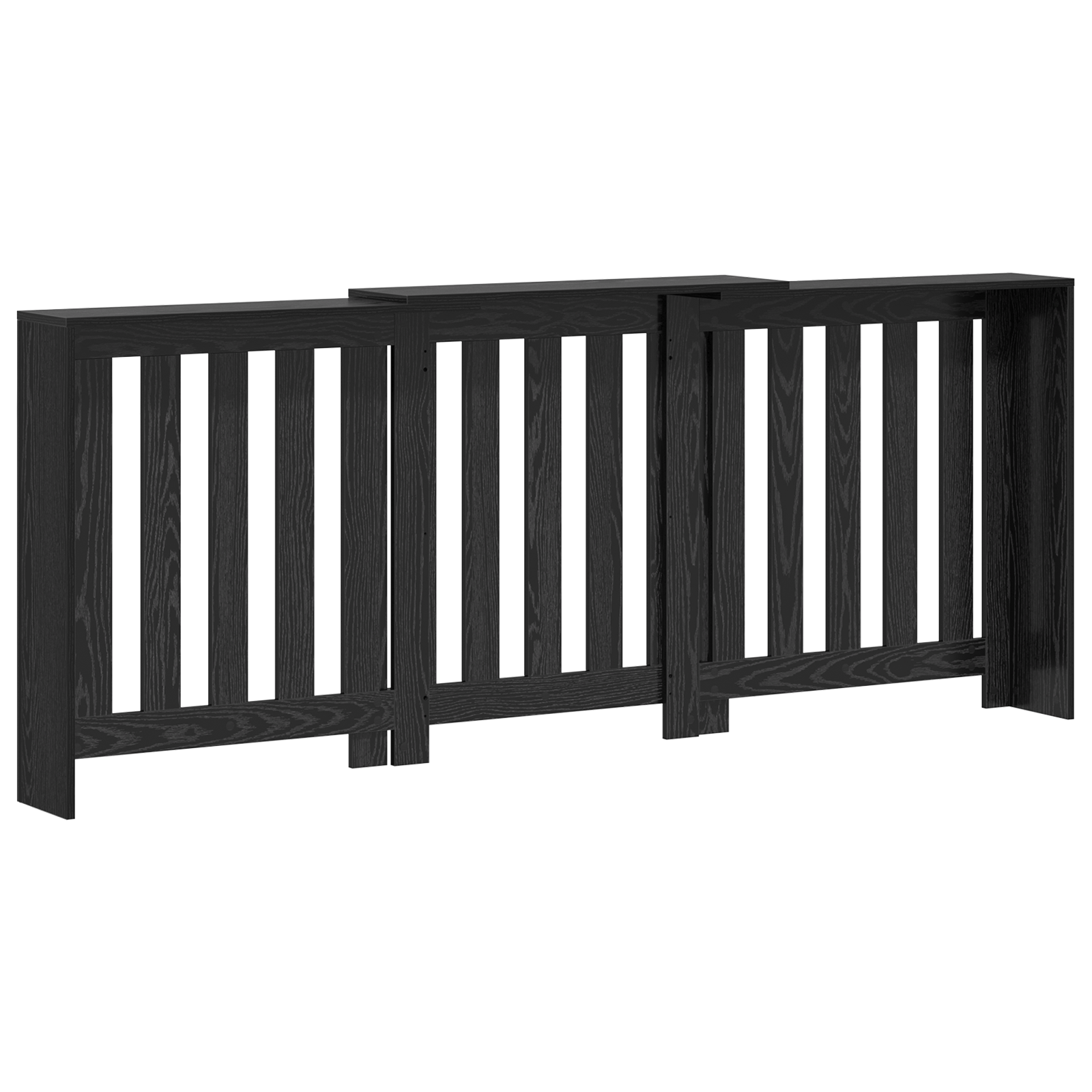 Radiátor fedél fekete tölgy 205x21.5x83.5 cm mérnöki fa
