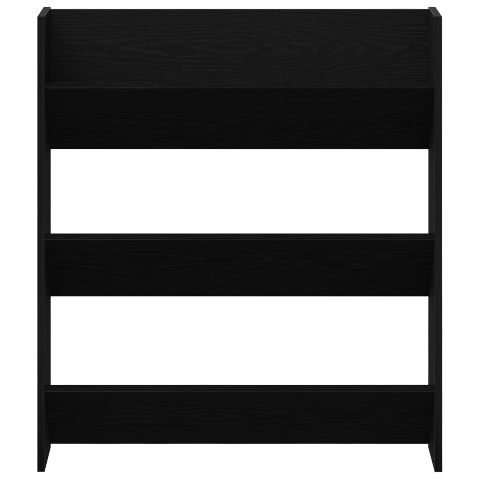 Fekete tölgy fali cipőszekrény - 2 darab, 80x18x90 cm, műanyagból készült Fekete tölgy fali cipőszekrény - 2 darab, 80x18x90 cm, műanyagból készült