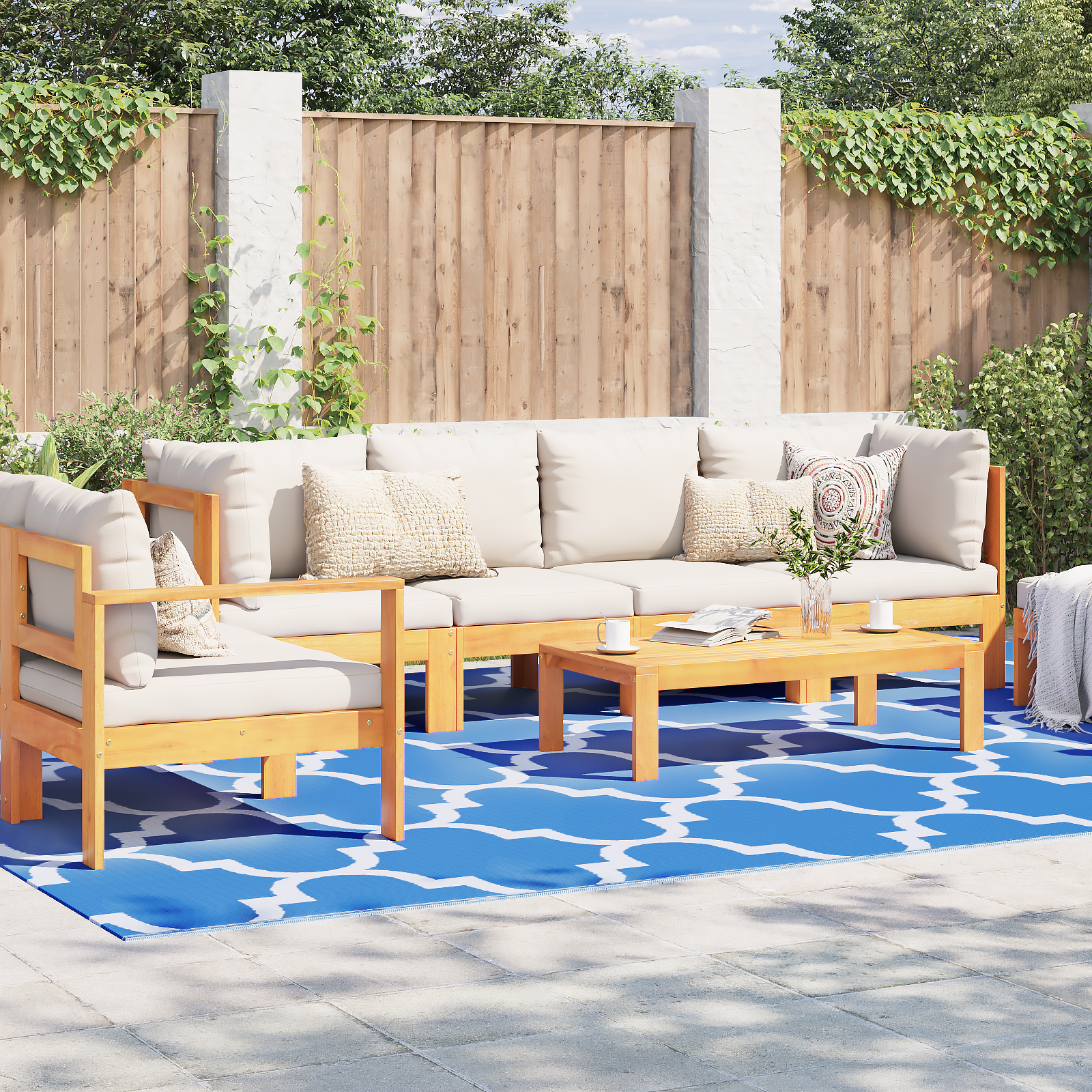 Kültéri takaró arakil kék poliészter 300 x 400 cm