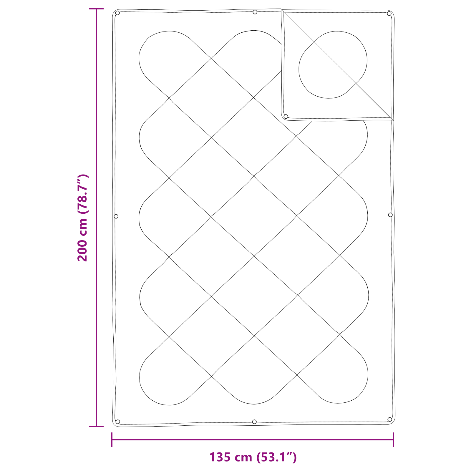 Paplan párnával 2 pcs fehér 135 x 200 cm mikroszálas Paplan párnával 2 pcs fehér 135 x 200 cm mikroszálas