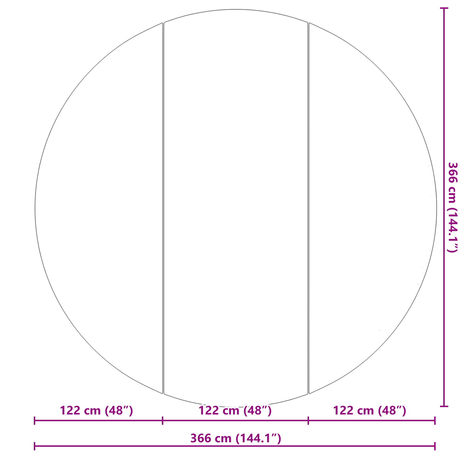 Kerek medencefedél fekete műanyag ø 366 cm vízálló anyagok