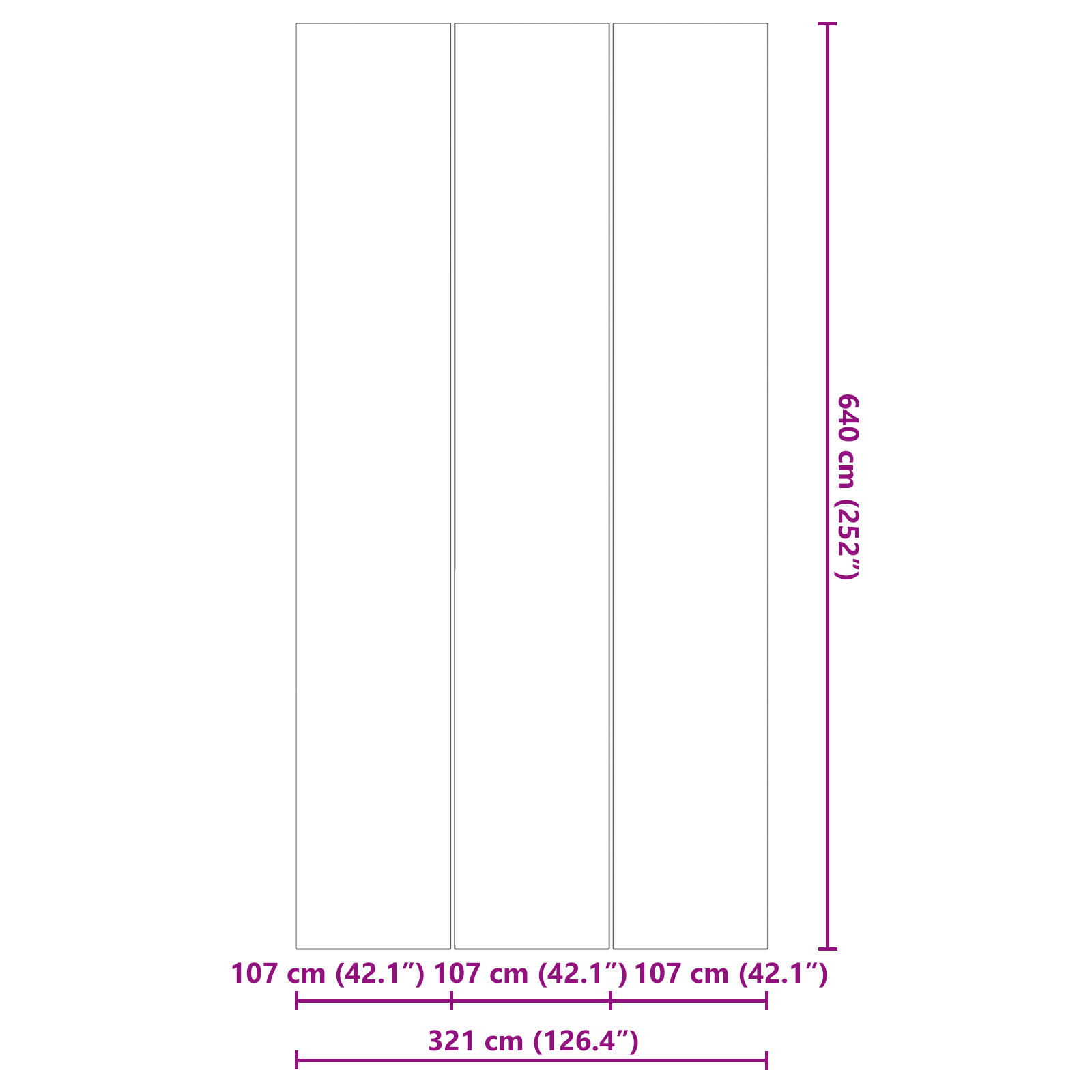Négyszögletes medencefedő fekete polietilén 640 x 321 cm tartós