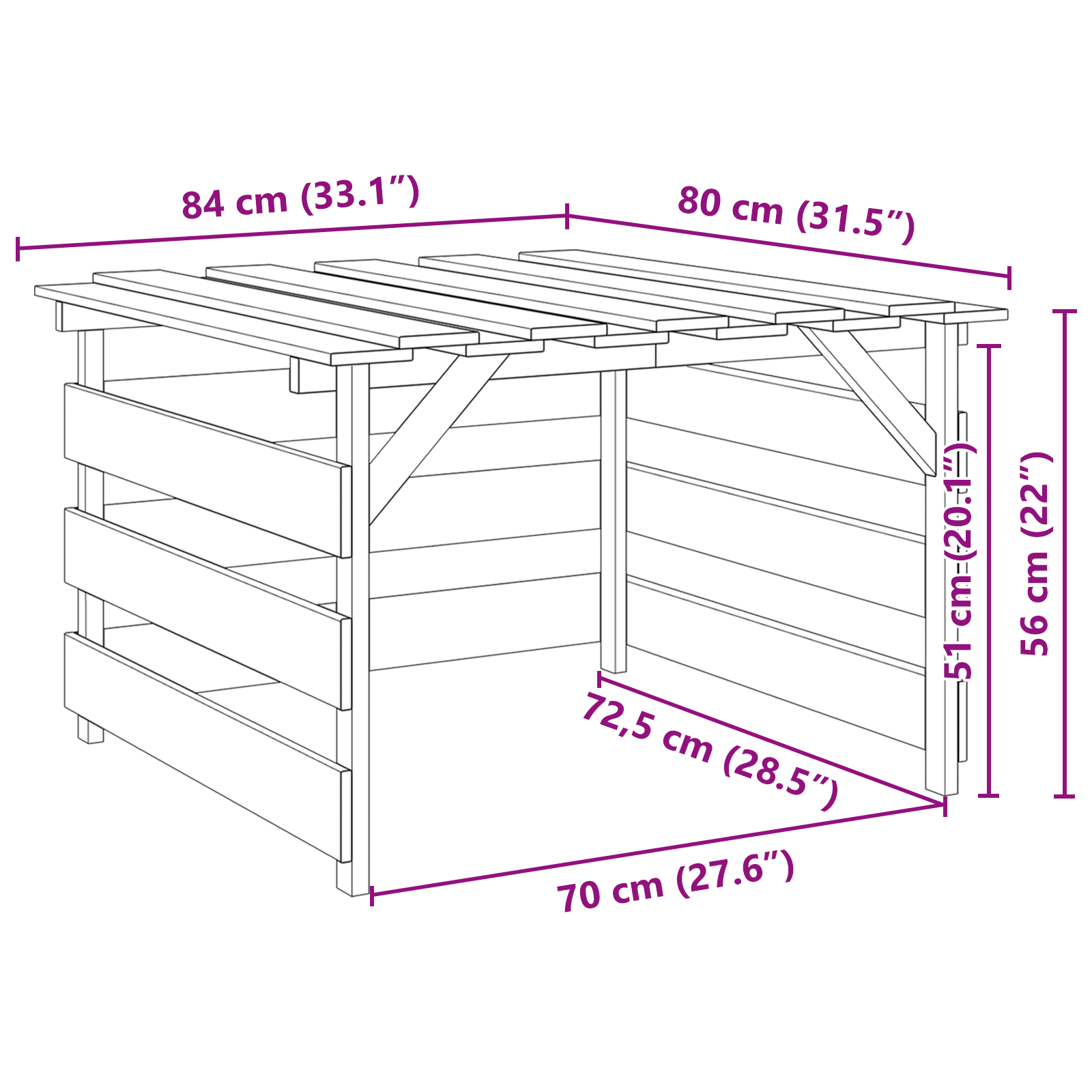 Robotos fűnyíró garázs impregnált fa fenyő