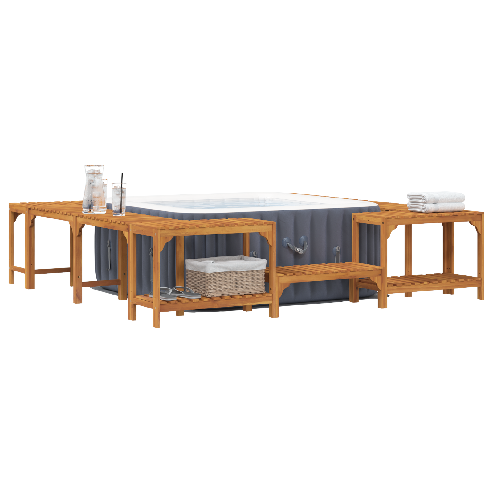 Jakuzzi környezet barna 230 x 230 cm Jakuzzi környezet barna 230 x 230 cm