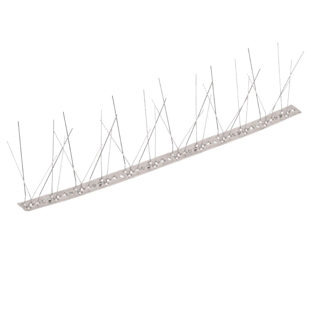 10 db 5 m-es ötsoros rozsdamentes acél madár- és galambtüske